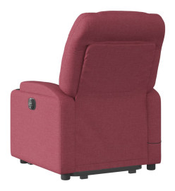 Fauteuil inclinable de massage Rouge bordeaux Tissu