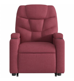 Fauteuil inclinable de massage Rouge bordeaux Tissu