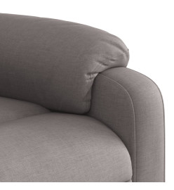 Fauteuil inclinable de massage Taupe Tissu