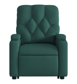 Fauteuil inclinable vert foncé tissu