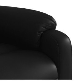 Fauteuil inclinable électrique noir similicuir