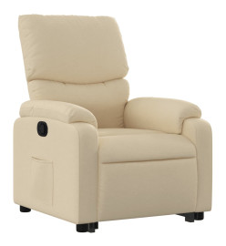 Fauteuil inclinable Crème Tissu