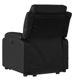 Fauteuil inclinable de massage Noir Similicuir