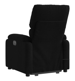 Fauteuil de massage inclinable Noir Tissu