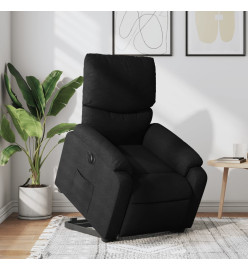 Fauteuil inclinable électrique noir tissu