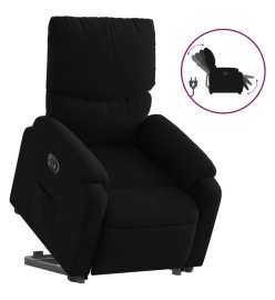 Fauteuil inclinable électrique noir tissu