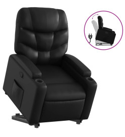 Fauteuil inclinable Noir Similicuir