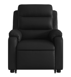 Fauteuil inclinable de massage électrique noir similicuir