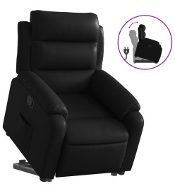 Fauteuil inclinable Noir Similicuir