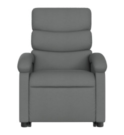 Fauteuil de massage inclinable Gris foncé Tissu