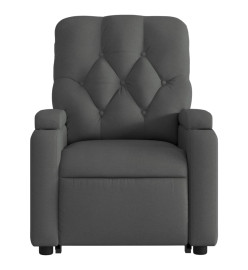 Fauteuil inclinable électrique gris foncé tissu