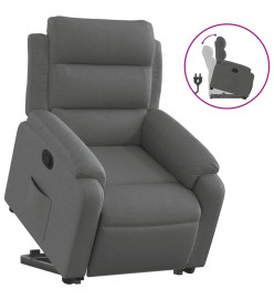 Fauteuil inclinable Gris foncé Tissu