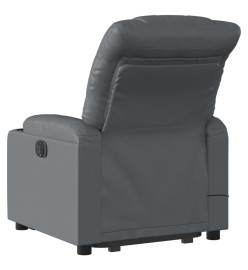 Fauteuil inclinable de massage Gris Similicuir