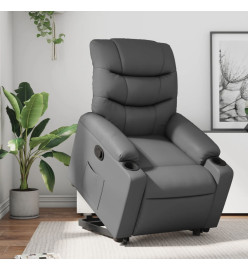 Fauteuil inclinable Gris Similicuir