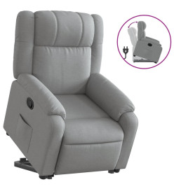 Fauteuil inclinable Gris clair Tissu