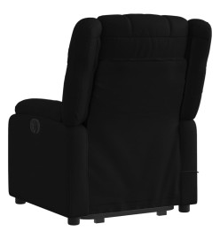 Fauteuil de massage inclinable Noir Tissu