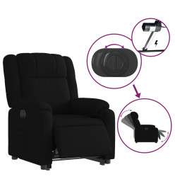 Fauteuil inclinable électrique noir tissu