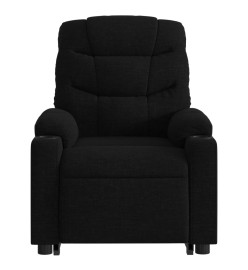 Fauteuil inclinable de massage électrique Noir Tissu