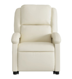 Fauteuil inclinable Crème Similicuir