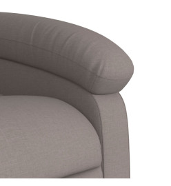 Fauteuil inclinable taupe tissu