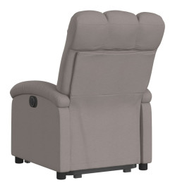 Fauteuil inclinable taupe tissu