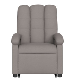 Fauteuil inclinable taupe tissu