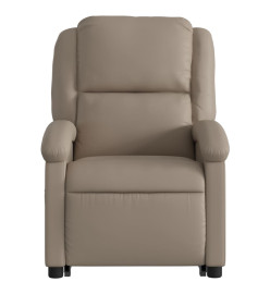 Fauteuil inclinable électrique cappuccino similicuir