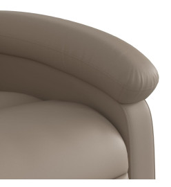 Fauteuil inclinable électrique cappuccino similicuir