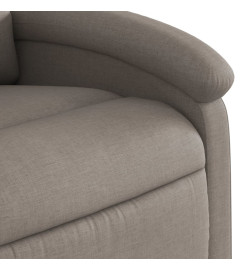 Fauteuil inclinable électrique taupe tissu