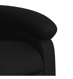 Fauteuil inclinable de massage Noir Similicuir