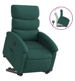 Fauteuil inclinable vert foncé tissu