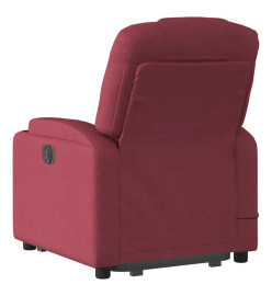 Fauteuil inclinable de massage Rouge bordeaux Tissu