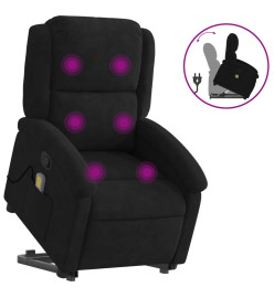 Fauteuil de massage inclinable Noir Velours