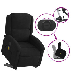 Fauteuil de massage inclinable Noir Velours