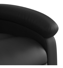 Fauteuil inclinable de massage Noir Similicuir