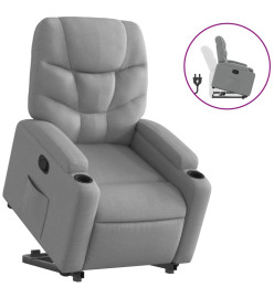 Fauteuil inclinable Gris clair Tissu