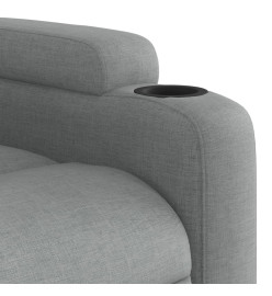 Fauteuil inclinable Gris clair Tissu