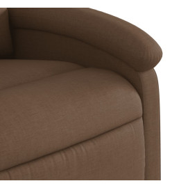 Fauteuil de massage inclinable Marron Tissu