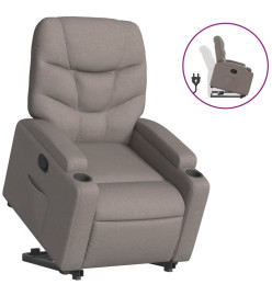 Fauteuil inclinable taupe tissu