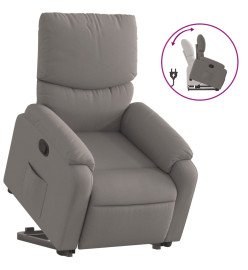 Fauteuil inclinable taupe tissu