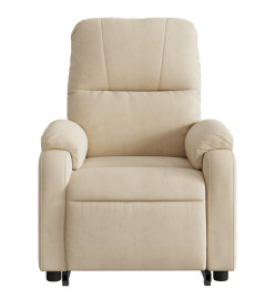 Fauteuil inclinable de massage électrique crème