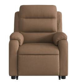 Fauteuil inclinable de massage électrique Marron Tissu