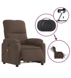 Fauteuil inclinable de massage électrique marron