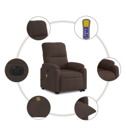 Fauteuil inclinable de massage électrique marron