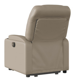 Fauteuil inclinable électrique cappuccino similicuir