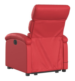 Fauteuil inclinable Rouge Similicuir