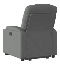 Fauteuil de massage inclinable Gris foncé Tissu