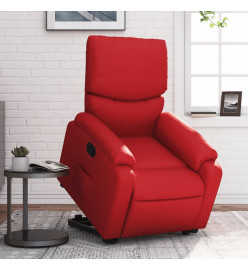 Fauteuil inclinable Rouge Similicuir