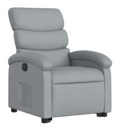 Fauteuil inclinable Gris clair Tissu