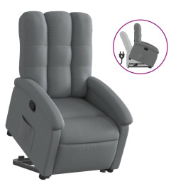 Fauteuil inclinable Gris foncé Tissu